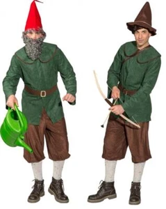 Kostüm Anzug Zwergenkostüm Gnom Wichtel Zwerg Zwergen Bauer Jäger Robin Hood Hut - Bild 1 von 6