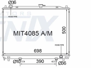 Mitsubishi Pajero NM-NP 00-06 Petrol Heavy Duty 26mm Fenix Radiator - Picture 1 of 1