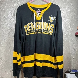 Pittsburgh Penguins GIII Sports by Carl Banks NHL Pull Over Shirt Size XL - Picture 1 of 4