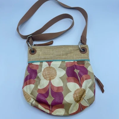Bolso Bandolera Fossil Key Per Lona Recubierta Floral Multicolor Foto 1 de 4