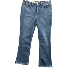 Seven 7 Damenjeans hoher Bund Stufensaum blau Denim hell Used-Waschung 6 neu mit Etikett - Bild 1 von 8