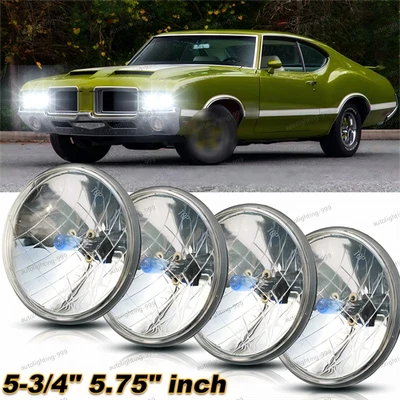 Faros halógenos HI/LO DRL 4 PIEZAS 5 3/4" 5,75 para Oldsmobile 442 98 F85 Cutlass Foto 1 de 4