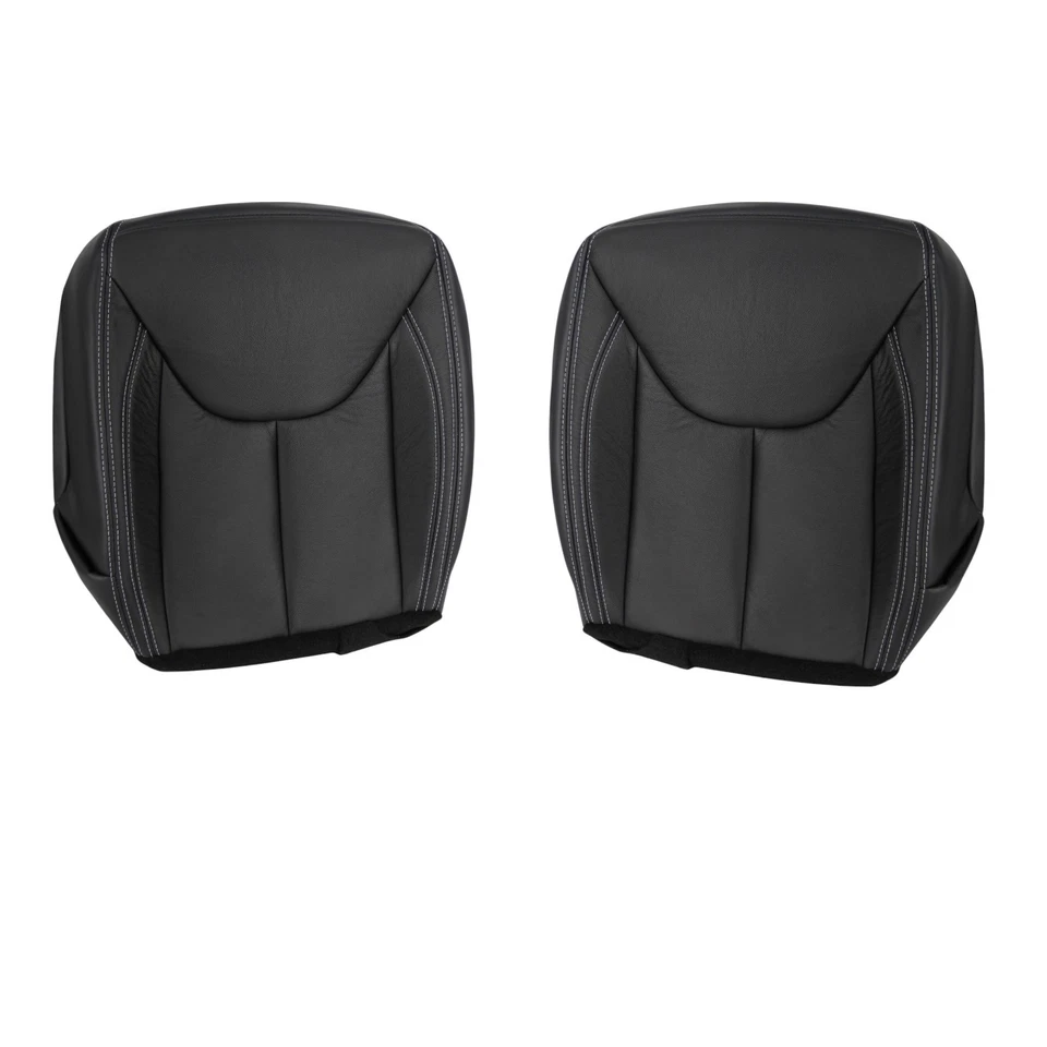 Cubierta de asiento de cuero genuino negra para Jeep Wrangler Rubicon 2011-2017 Foto 1 de 4
