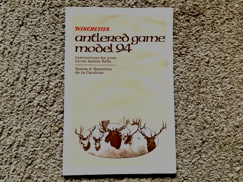 Manual del propietario del juego Winchester Antlered Foto 1 de 1