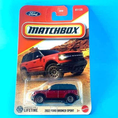 FORD BRONCO SPORT HOT PEPPER ROJO METÁLICO MATCHBOX 2025 2022 87/125 JBP38 Foto 1 de 2