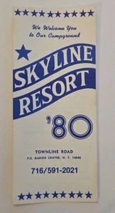 Folleto Campamentos SKYLINE RESORT Darién Nueva York Camping Vintage 1980 - Imagen 1 de 4