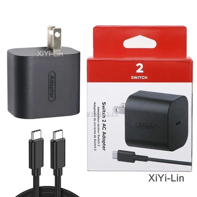 Novo em folha adaptador CA carregador para Nintendo Switch 2 Switch OLED - Novo na caixa 2025 - Imagem 1 de 4