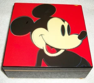 Disney Mickey Mouse Music Box Andy Warhol Art 1995 Linden Wind-Up - Picture 1 of 9