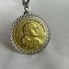 American Indian Relief Council Coin Pendant Necklace 2015 Mohawk Iron Workers