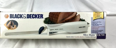 Cuchillo eléctrico derecho Black & Decker Slice EK700 9” hoja - nuevo caja abierta sin usar Foto 1 de 4