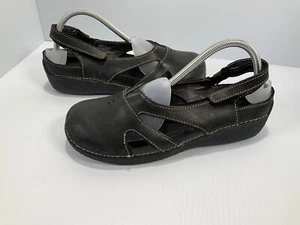 Duluth Trading Company Damen-Freizeitschuhe schwarz Leder Fersenriemen Größe 9 - Bild 1 von 7