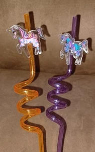 24pk Crazy Straws With Unicorns for Kids Silly Straws Plastic Straws Reusable - Picture 1 of 5