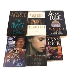 Lot Of 6 Vampire Fiction Books Mixed Authors - Anne Rice Howell Sands Mead - Picture 1 of 9