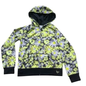 Justice Girls' Floral Zip Hoodie Size 7 - Picture 1 of 9