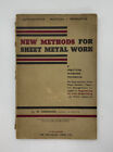 New Methods For Sheet Metal Work W Cookson Paperback Practical Textbook 1943 WW2