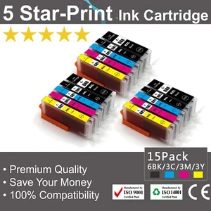 15 PCS for Canon PGI-680XXL CLI-681XXL PIXMA TR-7560 TR-8560 TS-6100 - Picture 1 of 5