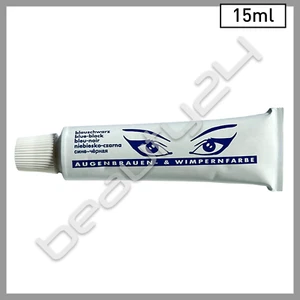 15ml Comair Permanent Cream Dye for Eyelashes and Eyebrows - Dark Blue - Picture 1 of 2