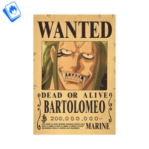 Poster One Piece BARTOLOMEO 42x28.5 cm Carta Kraft Gialla - Picture 1 of 4