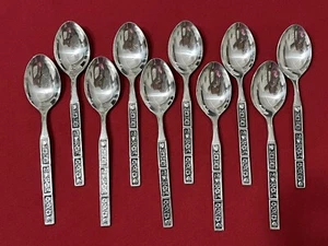 Menge 10 Oneida Northland FRÜHLINGSFIEBER Edelstahl Teelöffel Besteck Korea EUC! - Bild 1 von 2