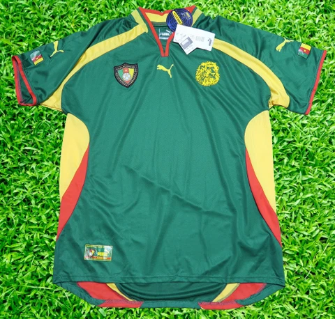 Cameroon Soccer Jersey Football Shirt 100% Original Size XL 2000/2001 Home Cover