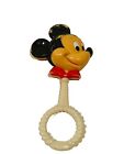Mickey Mouse toy baby rattle Danara celluloid 1970s Hong Kong Walt Disney figure