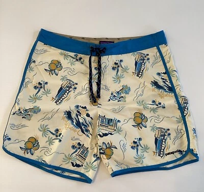 Patagonia Men's Nylon 34 Multicolor Swim Trunks Board Shorts 86730SP17 - Image 1 of 4