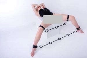 Modern BDSM SPREADER BAR SET of steel. Heavy duty toy for bondage restraints. - Picture 1 of 10
