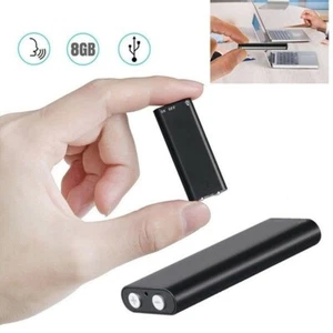 Smallest MINI Clip USB 8GB Audio Voice Recorder Mini Audio Recorder - Picture 1 of 7