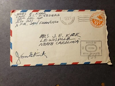 APO 302 SAIDOR, NEW GUINEA 1944 Censored WWII Air Force Cover 58th FIGHTER Gp - Image 1 of 2