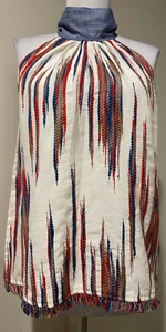 THML Womens Fringe Halter Top Shirt NWT - Sz Small - Picture 1 of 8