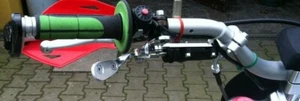 Leva freno a pollice adattabile su pit bike, motocross, supermotard, CRF 150 - Foto 1 di 3