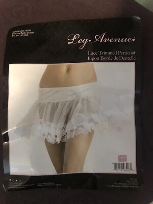 Costume Petticoat by Leg Avenue White Lace one size NEW - Image 1 of 4