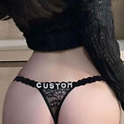Custom Name Crystal Letter Bikini Panties Waist Chain  Personalized Underwear