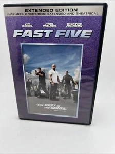 Fast Five (DVD, 2011, Rated/Unrated) Extended Edition Vin Diesel SWB Combined F1 - Picture 1 of 3