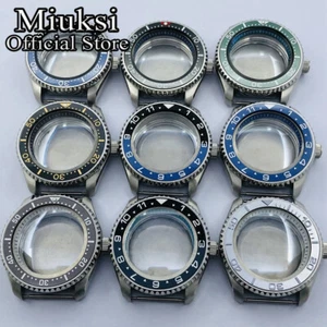 Miuksi 42mm watch case dome sapphire glass ceramic bezel fit NH35 NH36 movement - Picture 1 of 53