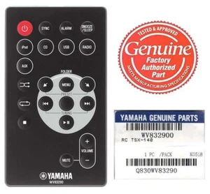 Neu Geniune Yamaha WV83290 Fernbedienung passt TSX-140 BL BK GR iPod Dock Stereo - Bild 1 von 1