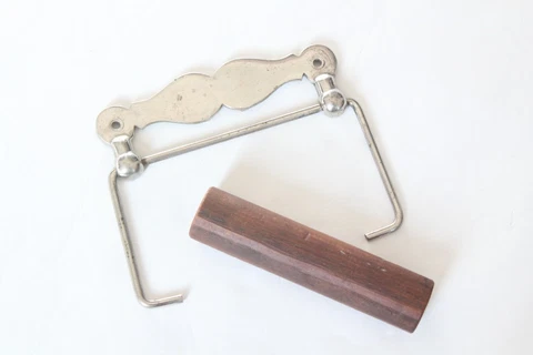 antique toilet paper holder hanger | nickel vtg deco victorian toilet bath tp Cover