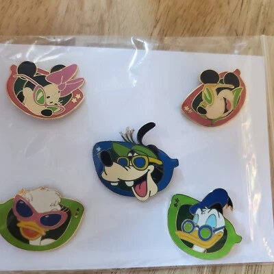 Cast Lanyard Sunglasses set of 5 pins Min, Mic Don, Daisy, Goofy - Image 1 of 4
