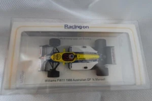 Spark 1/43 Williams Honda FW11 Nigel Mansell Racing On Diecast Model - Picture 1 of 5