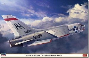 Hasegawa 1/48 F-8E CRUSADER VF-111 SUNDOWNERS Model kit 07524 JAPAN New - Picture 1 of 3