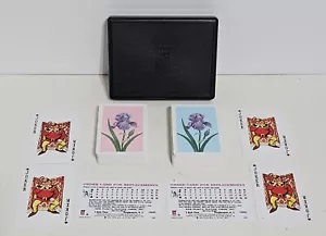 Kem Iris Spielkarten 1989 zwei Sets rosa blau Kunststoff mit Aufbewahrungsbox (lesen!) - Bild 1 von 9