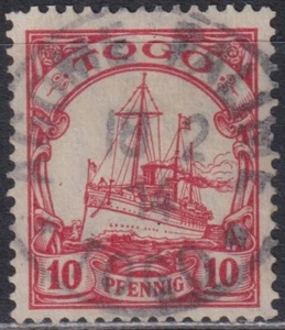 TOGO: Deutsche Kolonie Nr. 21 gestempelt CàD AGOME PALIME (1914) - Bild 1 von 2