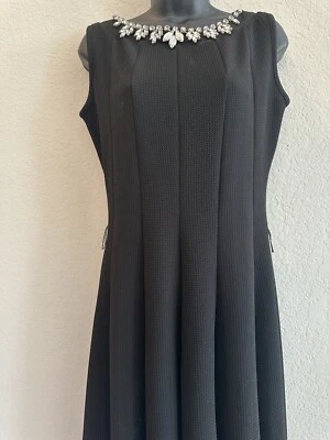 Vestido Haani para mujer negro estrás cuello redondo sin mangas talla PS Foto 1 de 4
