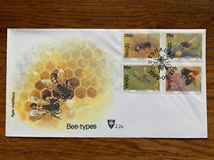 Bee Types Insects Honey Carpenter Leafcutter Venda South Africa 1992 FDC H/S