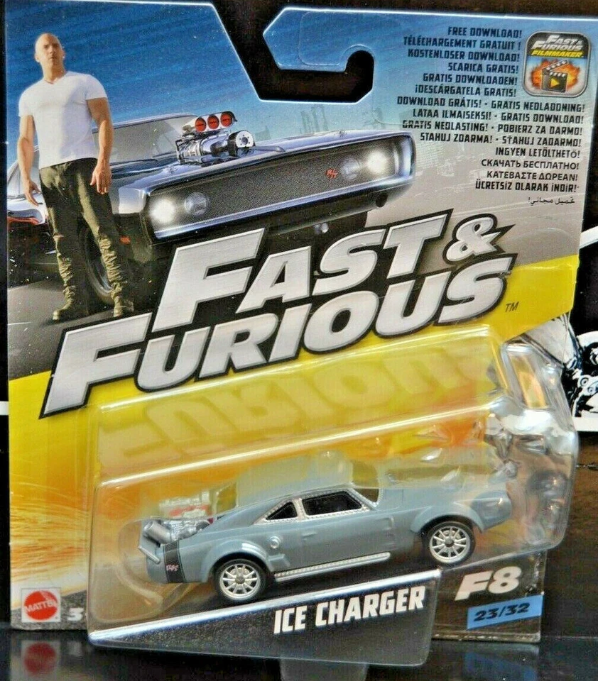 Fast & Furious modellino veicolo ICE Charger FCF58 NUOVO & IMBALLO ORIGINALE - Immagine 1 di 1