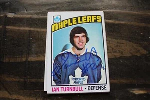 IAN TURNBULL TORONTO MAPLE LEAFS AUTOGRAPHED CARD - Picture 1 of 1