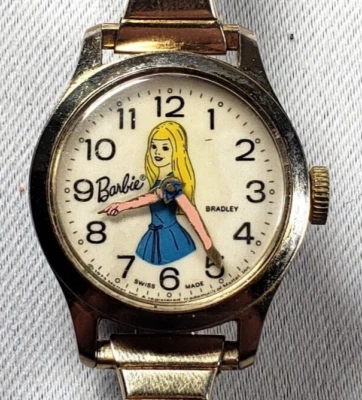 Vintage wind-up Bradley Barbie Doll Character Watch for Repair - Image 1 of 3