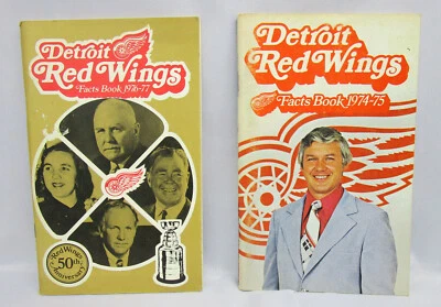 Detroit Red Wings Media Guides—1974-75 & 1976-77—Lot of 2 - Image 1 of 2