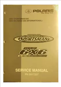 2002 Polaris Sportsman 6x6 & Big Boss 6x6 (International) Service Manual 9917207 - Picture 1 of 1