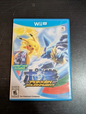 Wii U Pokken Tournament (Nintendo Wii U 2016) Manual + Disc - No Amiibo card - Image 1 of 3